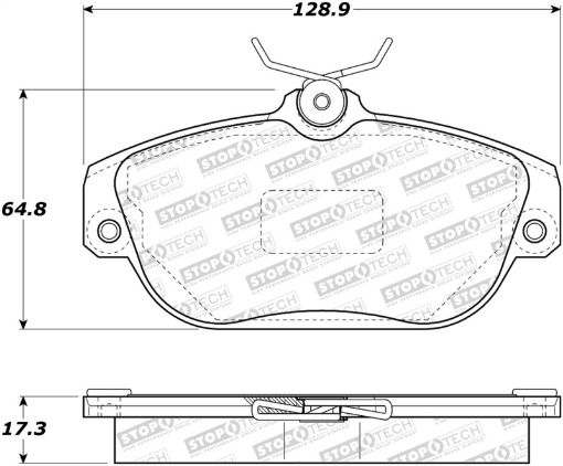 Bild von StopTech Street Touring 92 - 97 Volvo 960 Front Brake Pads - Semi - Metallic