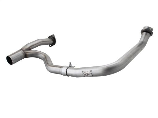 Bild von aFe Twisted Steel Y Pipe 2 - 2.5in SS Exhaust 12 - 17 Jeep Wrangler Unlimited V6 - 3.6L(4 Dr - Manual Trans)