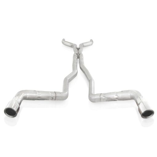 Bild von Stainless Works 10 - 15 Camaro 6.2L 3in Dual Chambered Catback System X - Pipe Factory Connect