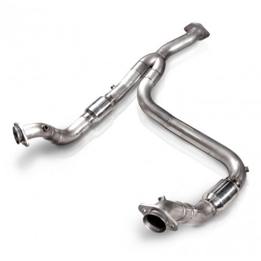 Bild von Stainless Works 2011 - 14 F - 150 3.5L 3in Downpipe High - Flow Cats Y - Pipe Factory Connection