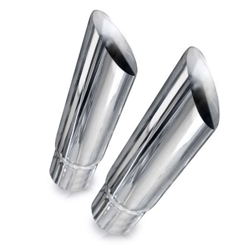 Bild von Stainless Works Angle Cut Resonator Tips 2in ID Inlet 3in Body