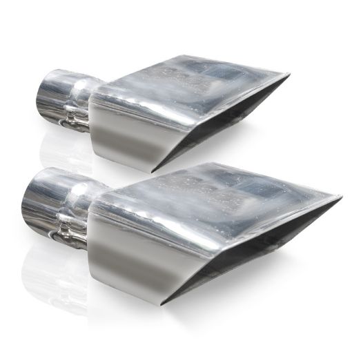 Bild von Stainless Works Hot Rod Box Exhaust Tips 2in Inlet