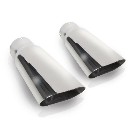 Bild von Stainless Works Flat Oval Exhaust Tips 2in Inlet (priced per pair)