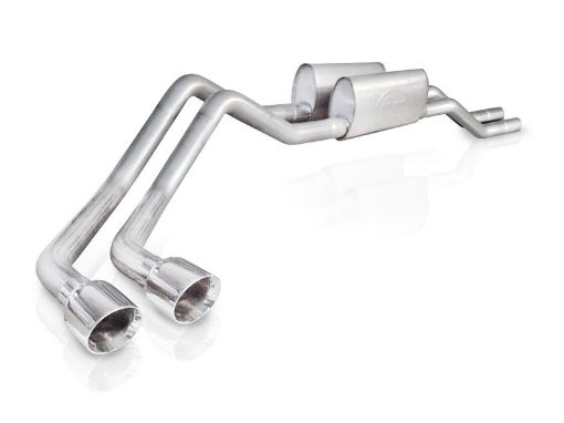 Bild von Stainless Works 2004 - 08 F150 5.4L Exhaust 2 - 12in Chambered Mufflers Behind Passenger Tire Exit