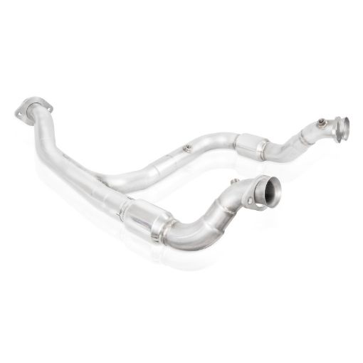 Bild von Stainless Works 2015 - 16 F150 2.7L Downpipe 3in High - Flow Cats Y - Pipe Factory Connection