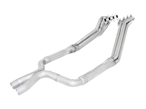 Bild von Stainless Works 2005 - 10 Mustang GT 1 - 34in Headers 3in High - Flow Cats X - Pipe Factory Connection