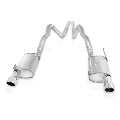 Bild von Stainless Works 2007 - 10 Shelby GT500 3in Catback X - Pipe Chambered Mufflers