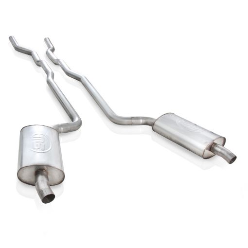 Bild von Stainless Works 1973 - 82 Corvette Exhaust 2 - 12in Factory Style Mufflers 2 - 12in Turndowns