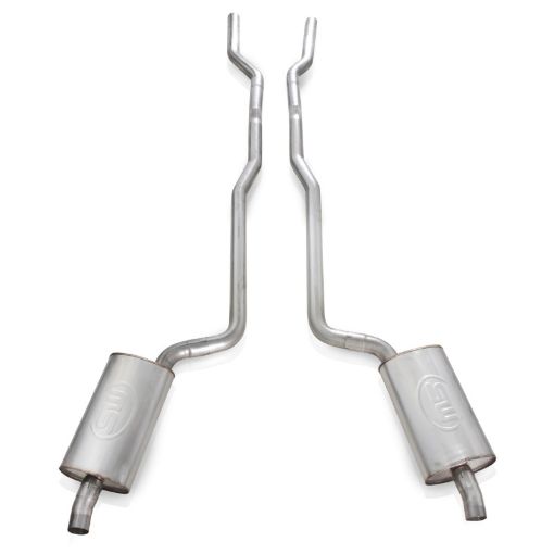 Bild von Stainless Works 1968 - 72 Corvette Exhaust SB 2 - 12in Factory Style Mufflers