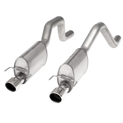 Bild von Stainless Works 2006 - 13 Corvette C6ZO6ZR1 3in Axleback S - Tube Mufflers Dual 4in Rolled Edge Tips