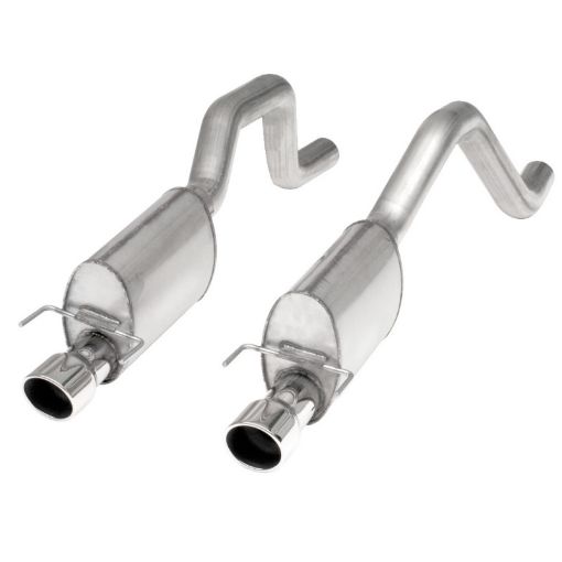 Bild von Stainless Works 2006 - 13 Corvette C6ZO6ZR1 3in Axleback Chambered Mufflers Dual 4in Rolled Edge Tips