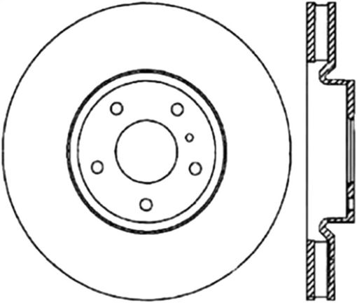 Bild von StopTech 03 - 04 Infiniti G3503 - 08 NIssan 350z Cryo Slotted Drilled Front Left Rotor (wBrembo)