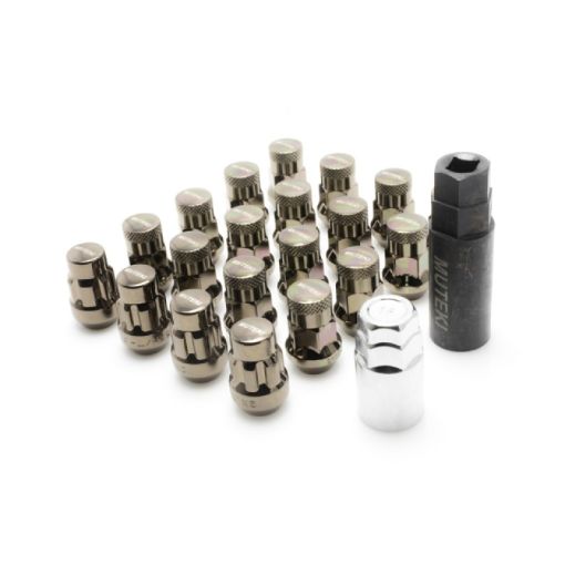 Bild von Wheel Mate Muteki SR35 Close End Lug Nuts w Lock Set - Chrome 12x1.50 35mm