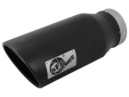 Bild von aFe Diesel Exhaust Tip Bolt On Black 4in Inlet x 6in Outlet x 15in - Left