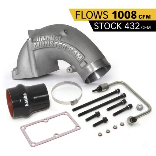 Bild von Banks Power 07.5 - 17 Ram 25003500 6.7L Diesel Monster - Ram Intake System w Fuel Line 4in Natural