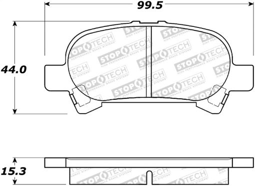 Bild von StopTech 02 - 06 Toyota Camry Street Performance Rear Brake Pads