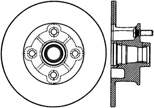 Bild von StopTech Sport CRYO) 77 - 82 Chevrolet Corvette Front Left Slotted Brake Rotor