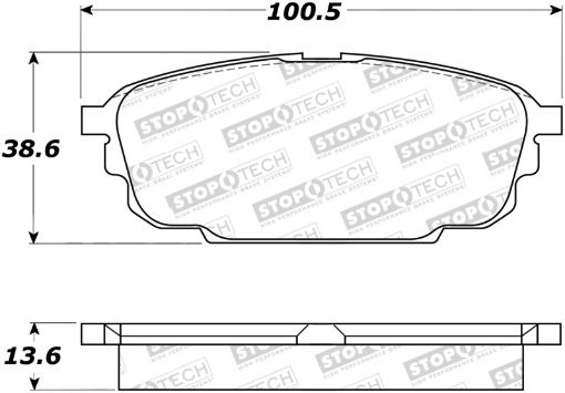 Bild von StopTech Performance 2003 Mazda Protege Rear Brake Pads