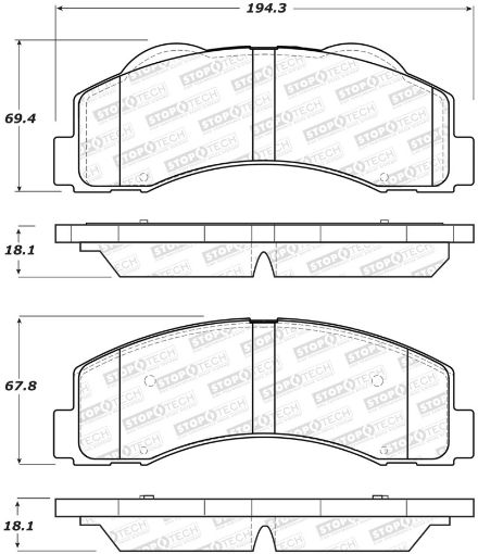 Bild von StopTech Performance 10 - 14 Ford F - 150 Front Brake Pads