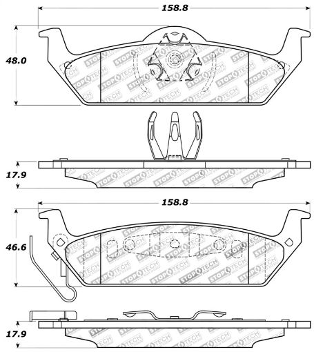 Bild von StopTech Performance 10 - 14 Ford F - 150 Rear Brake Pads