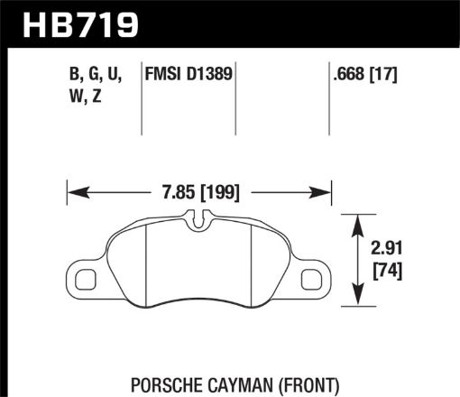 Bild von Hawk DTC - 80 14 - 16 Porsche Cayman Front Race Brake Pads