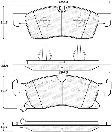 Bild von StopTech Performance 11 - 12 Dodge Durango Front Brake Pads