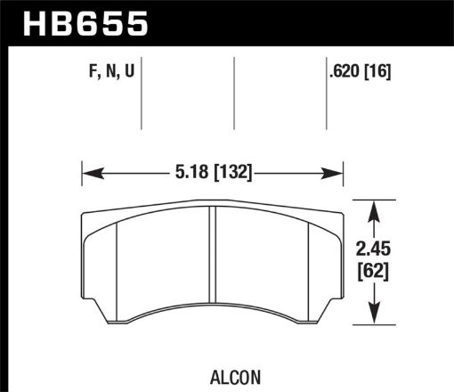 Bild von Hawk Alcon HPS 5.0 Street Brake Pads