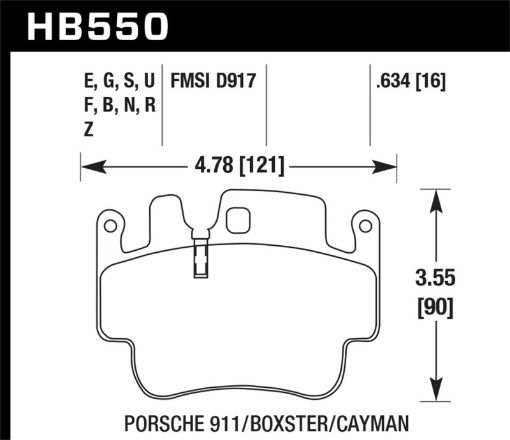 Bild von Hawk DTC - 80 01 - 05 Porsche 911 (996) Race Brake Pads