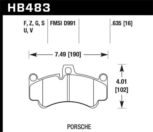 Bild von Hawk DTC - 80 01 - 13 Porsche 911 (996997) Front Race Brake Pads