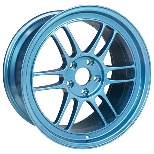 Bild von Enkei RPF1 18x9.5 5x114.3 38mm Offset 73mm Bore Emerald Blue Wheel (MOQ 40)