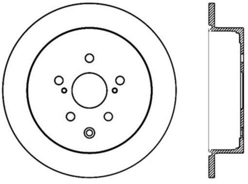 Bild von StopTech 14 - 16 Toyota Highlander Sport Drilled Rear Driver Side Brake Rotor