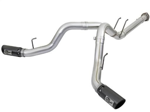 Bild von aFe ATLAS 4in DPF - Back Alum Steel Exhaust System wBlack Tip 2017 Ford Diesel Trucks V8 - 6.7L (td)