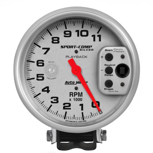 Bild von Autometer Ultra - Lite 5in Pedestal Playback Tachometer 0 - 11000 RPM