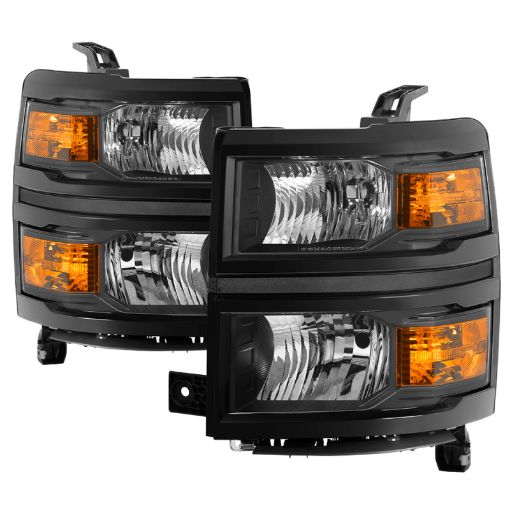 Bild von Spyder Chevrolet Silverado 1500 14 - 15 (Non - HD) OEM Style Headlights - Black HD - JH - CS14 - AM - BK