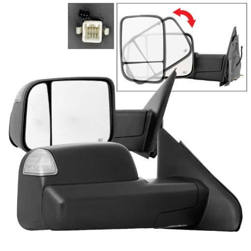 Bild von xTune Dodge Ram 02 - 09 G2 Manual Extendable Power Heated Mirror - MIR - DRAM02S - G2 - PW - SET