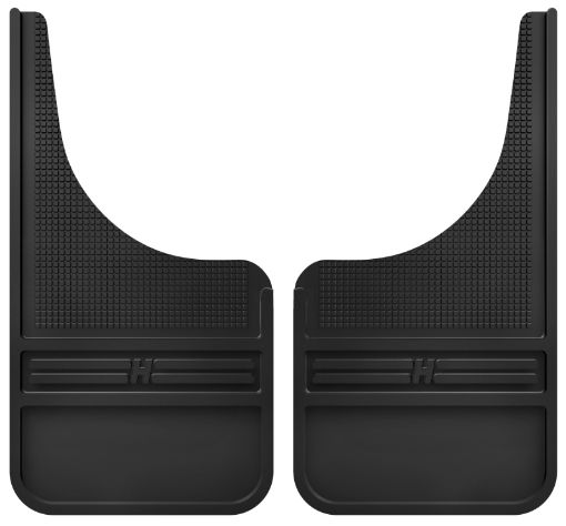 Bild von Husky Liners Universal 12in Wide Black Rubber Front Mud Flaps wo Weight