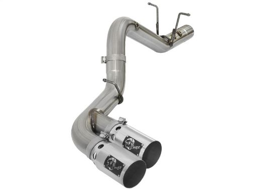 Bild von aFe Victory Series 4in 409 - SS DPF - Back Exhaust w Dual Polished Tips 2017 GM Duramax V8 - 6.6L(td) L5P