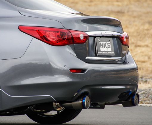 Bild von HKS Infiniti Q50 Hybrid VQ37 Dual Hi - Power Titanium Tip Catback Exhaust