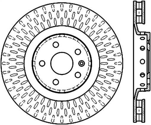 Bild von StopTech 09 - 15 Cadillac CTS - V Cryo Slotted Front Left Sport Brake Rotor