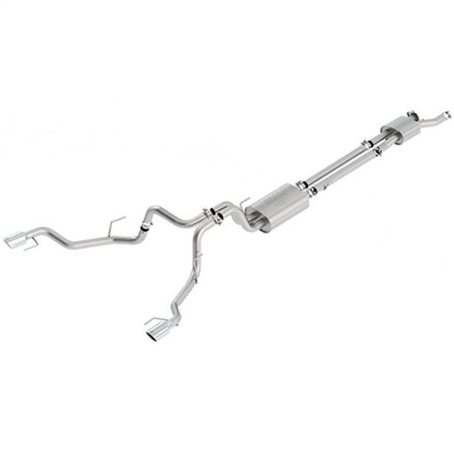 Bild von Ford Racing 2017 F - 150 Raptor 3.5L Touring Cat - Back Exhaust System Dual Rear Exit w Chrome Tips