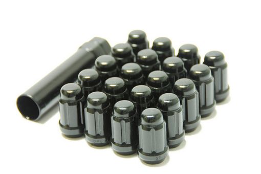 Bild von Wheel Mate Muteki Closed End Lug Nuts - Black Chrome 12x1.25