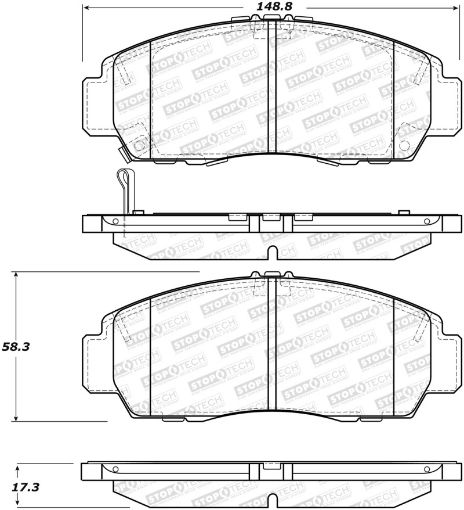 Bild von StopTech Performance 11 - 14 Acura TSX Front Brake Pads