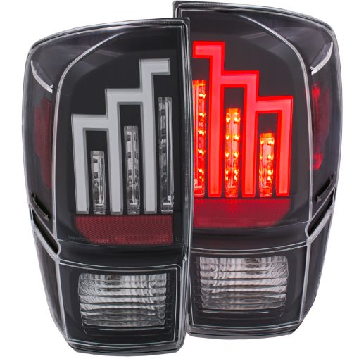 Bild von ANZO 2016 - 2017 Toyota Tacoma LED Taillights Black