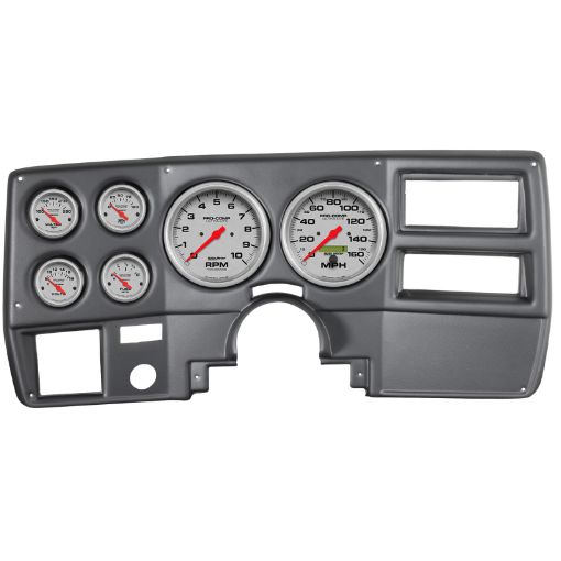 Bild von Autometer Ultra - Lite 73 - 83 Chevy TruckSuburban Dash Kit 6pc Tach MPH Fuel Oil WTMP Volt