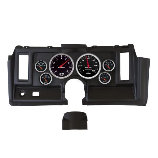 Bild von Autometer Designer Black 1969 Camaro Dash Kit 6pc Tach MPH Fuel Oil WTMP Volt