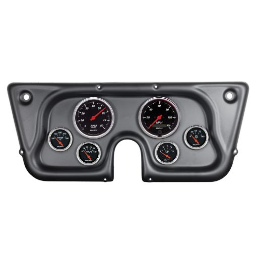 Bild von Autometer Designer Black 67 - 72 Chevy Truck CKK5Suburban Dash Kit 6pc TachMPHFuelOilWTMPVolt