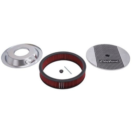 Bild von Edelbrock Air Cleaner Elite II 14In Diameter w 3In Element Standard Height Polished