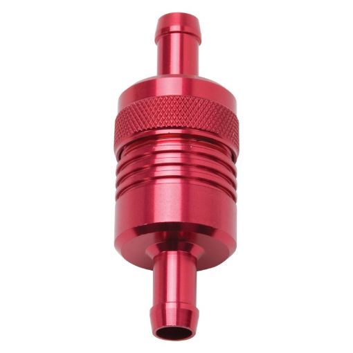 Bild von Edelbrock Fuel Filter Aluminum 3In X 01 18In 38In InletOutlet Red