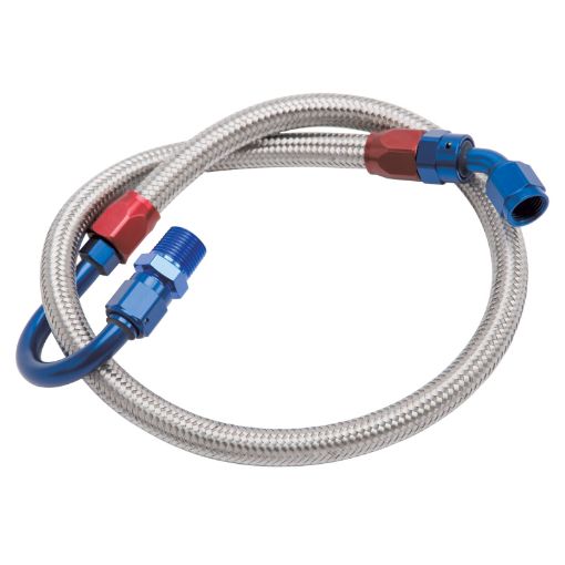 Bild von Edelbrock Fuel Line Braided Stainless for SBF ( Use w 8134 )