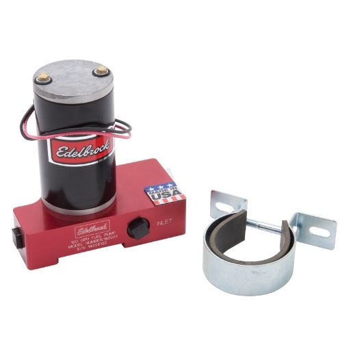 Bild von Edelbrock Fuel Pump Electric Quiet - Flo Carbureted 120GPH 38In In 38In Out 120 GPH Red